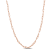 3.5MM Fancy Paper Clip Chain Necklace in Rose Plated Sterling Silver