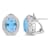 8 5/8 CT TGW Sky Blue Topaz and White Topaz Double Halo Earrings in
Sterling Silver