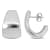 21MM Semi-Hoop Earrings in Sterling Silver