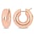 21mm Polished Hollow Hoop Earrings in 14k Gold