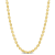 Oval Ball Chain Necklace in Yellow Plated Sterling Silver