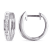 1/4 CT TW Diamond Hoop Earrings in 10k White Gold