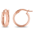 Hoop Earrings in Polished Italian 10k  Gold
