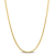 2MM Herringbone Chain Necklace in Yellow Plated Sterling Silver