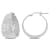 23MM Textured Hoop Earrings in Sterling Silver