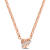 5/8 CT TGW Morganite and Diamond Accent Pendant with Chain in Rose
Plated Sterling Silver
