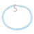11 CT TGW Sky Blue Topaz Beaded Bracelet with Sterling Silver Clasp