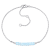 3/5  CT TGW Sky Blue Topaz Bead Bar Bracelet in Sterling Silver