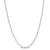 Fancy Rectangular Rolo Chain Necklace in Sterling Silver