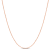 1MM Ball Chain Necklace in Rose Plated Sterling Silver