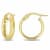 Hoop Earrings in Polished Italian 10k  Gold