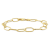 6.5MM Twisted Rolo Chain Bracelet in 18K Yellow Gold Over Sterling Silver