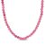 17 CT TGW Pink Tourmaline Beaded Necklace with Rose Plated Sterling
Silver Clasp