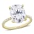 4-7/8 CT DEW Created Moissanite Engagement Ring in 10K Yellow Gold