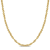 3.7MM Singapore Chain Necklace in Yellow Plated Sterling Silver