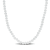 16 CT TGW White Topaz Beaded Necklace in Sterling Silver Clasp