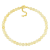 3 7/8 CT TGW Citrine Beaded Bracelet in Yellow Plated Sterling Silver