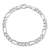 5.5MM Figaro Chain Bracelet in Sterling Silver