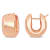 20.5mm Wide Polished Huggie Earrings in 14k  Gold