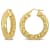 31.5MM Diamond Cut Hoop Earrings in 18K Yellow Gold Over Sterling Silver