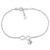 1/5 CT TGW Cubic Zirconia Infinity and Heart Charm Bracelet in Sterling Silver