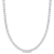 33 CT TGW Created White Sapphire Tennis Necklace with Extender in
Sterling Silver