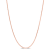1.2MM Snake Chain Necklace in Rose Plated Sterling Silver