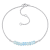 1 1/2 CT TGW Aquamarine Bead Bracelet in Sterling Silver
