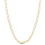 Fancy Paperclip Chain Necklace in Yellow Plated Sterling Silver