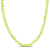 11 1/3ctw Peridot Beaded Necklace in Yellow Plated Sterling Silver
