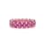14K Rose Gold Ruby Oval Band Ring