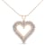 1.00ctw Diamond Heart 14K Rose Gold Over Sterling Silver Pendant
Necklace with 18" Chain