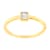 14K Yellow Gold Over Sterling Silver 1/20ctw Miracle Set Diamond Ring
(J-K Color, I1-I2 Clarity)
