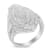 Sterling Silver 1-1/8ctw Diamond Marquise Cluster Triple Halo Knot Ring
(I-J Color, I2-I3 Clarity)