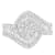 14K White Gold 1.0ctw Mixed-Cut Diamond Round Floral Cluster Ring(H-I
Color, SI2-I1 Clarity)
