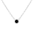 0.10ctw Suspended Black Diamond Solitaire Sterling Silver Necklace