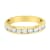 18K Yellow Gold IGI Certified 1.0ctw Diamond Half-Eternity Band(E-F
Color, I1-I2 Clarity)