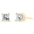 0.25ctw Princess-Cut Square Diamond Solitaire Stud Earrings in 14K
Yellow Gold