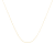 Solid 10K Gold 0.5mm Rope Chain Unisex Necklace - Size 18"