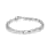 3.5 mm Lab Created White Sapphire and 1/6 ctw Diamond Rhodium Over
Sterling Silver Tennis Bracelet