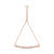 10K Rose Gold Over Sterling Silver Channel Set Diamond Accent Twist Bolo Bracelet