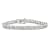 Rhodium Over Sterling Silver 2 Ctw Diamond Wave Tennis Bracelet