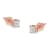 0.25ctw Princess-Cut Diamond 10K Rose Gold Stud Earring
