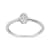 Sterling Silver Miracle Set Diamond Promise Ring (J-K Color, I1-I2 Clarity)