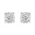 0.20ctw Round Near Colorless Diamond Rhodium Over Sterling Silver Stud Earrings