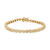14K Yellow Gold Over Sterling Silver 1.0 Cttw Diamond Tennis Bracelet
(I-J, I3)