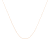 Solid 10K Gold 0.5mm Rope Chain Unisex Necklace - Size 20"