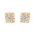0.10ctw Round Brilliant-Cut Diamond 10K Yellow Gold Over Sterling Silver
Stud Earrings