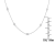 1.10ctw Diamond 14K White Gold Station Necklace