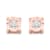 0.20ctw Round Near Colorless Diamond 10K Rose Gold Over Sterling Silver
Stud Earrings